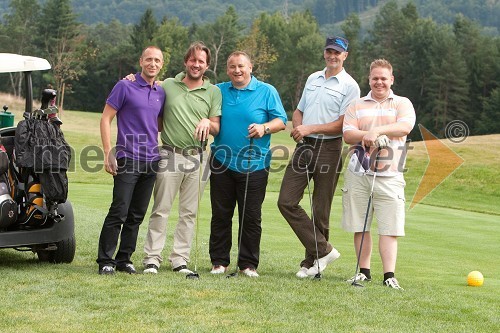 Primož Babnik, direktor podjetja Finstral, Luka Triler, golfist, Emil Šetina, Danessi caffe, Boštjan Kušar in ...