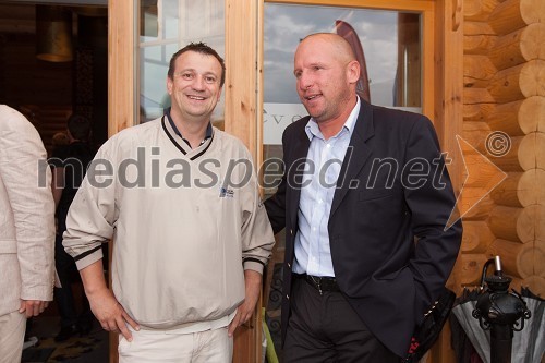 Anton Horvatič, direktor Diners Cluba Slovenije in Marko Štirn, idejni vodja projekta Golf igrišča Diners Club Ljubljana