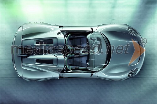 Porsche 918 Spyder Hybrid - iz ptičje perspektive