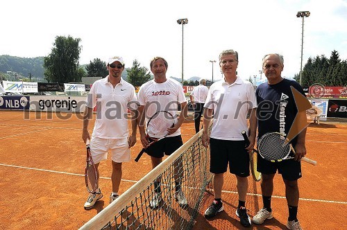 Dr. Patrick Vlačič, minister za promet, Karl Erjavec, Franjo Bobinac, predsednik uprave Gorenje d.d. in ...