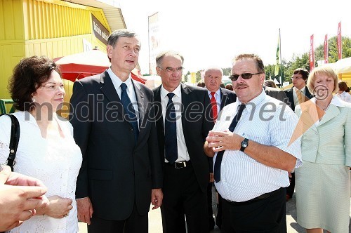 dr. Danilo Türk, predsednik Republike Slovenije in soproga Barbara Miklič Turk ter Janez Erjavec, direktor Pomurskega sejma in ...