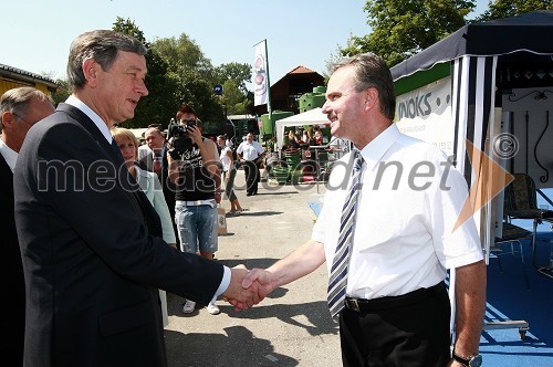 Dr. Danilo Türk, predsednik Republike Slovenije in Jožef Pavlinjek, generalni direktor firme Inoks