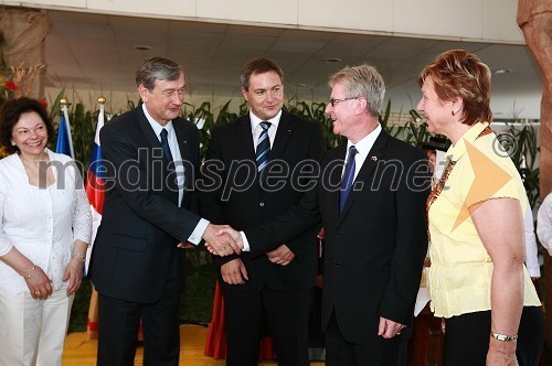 dr. Danilo Türk, predsednik Republike Slovenije in soproga Barbara Miklič Turk ter Dejan Židan, minister za kmetijstvo, gozdarstvo in prehrano in ...