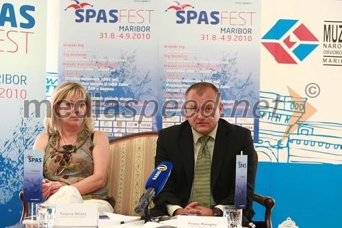 Tatjana Mileta, direktorica GIZ Stari Maribor in programska vodja festivala Špasfest ter Franc Kanlger, župan Mestne občine Maribor