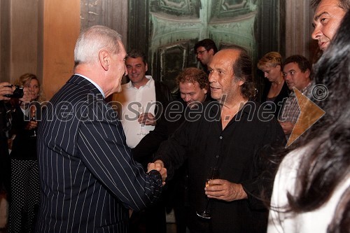 Aleš Čerin, podžupan Mestne občine Ljubljana in Paco de Lucia, kitarist