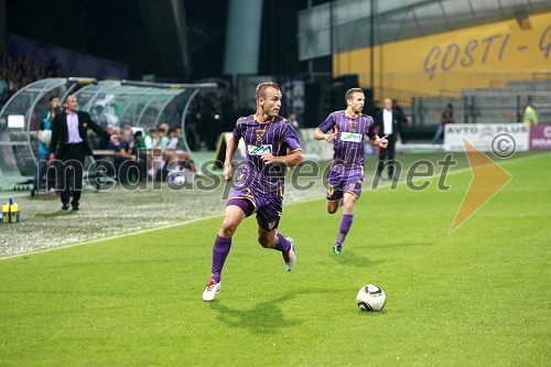 Dalibor Volaš, nogometaš NK Maribor in Aleš Mertelj nogometaš NK Maribor