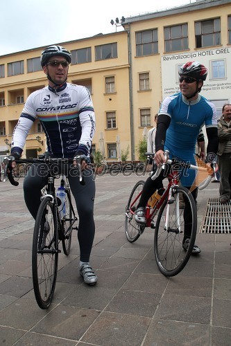 Marko Potrč, moderator Radia City in njegov prijatelj Jože