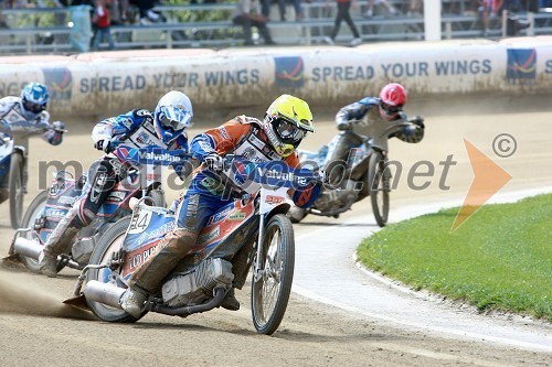 Nicki Pedersen (Danska), Davey Watt (Avstralija), Chris Harris (Velika Britanija) in Friderik Lindgren (Švedska)