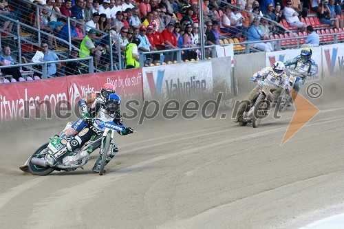 Greg Hancock (ZDA), Chris Harris (Velika Britanija), Jason Crump (Avstralija) in Friderik Lindgren (Švedska)