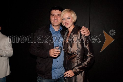 Donald Rose, kreativni direktor na PRO Plus  in Anja Križnik Tomažin, TV voditeljica
