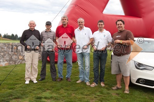 Stanislav Zavec, Goran Zavec, Goran Tomič, Savo Dinjaški, Dejan Mihevc in Benjamin Stevič