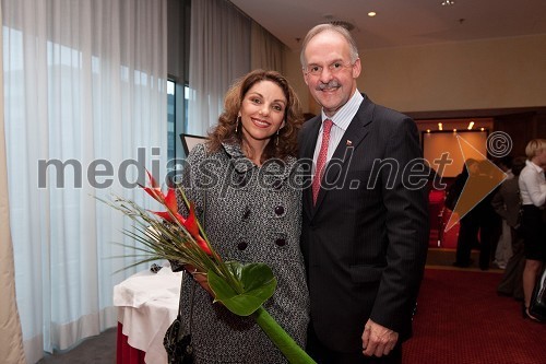 dr. Prieur du Plessis, častni konzul Slovenije in soproga Isabel Verwey