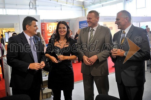 Lojze Posedel, župan občine Žalec , Milena Čeko Pungartnik, direktorica Zavoda Celeia Celje, Miran Jurkošek, župan Občine Štore in Roman Kraner, Mestna občina Celje