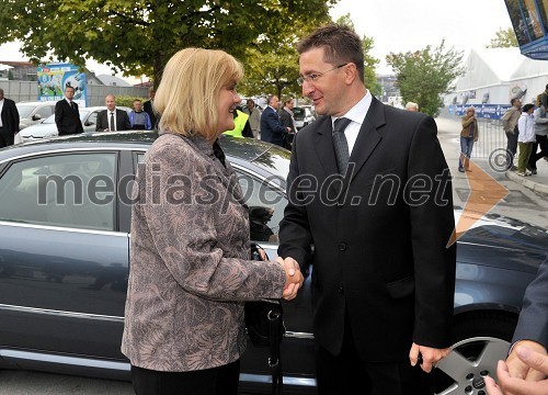 Mag. Darja Radić, ministrica za gospodarstvo in Branko Lobnikar, kandidat za župana Mestne občine Celje