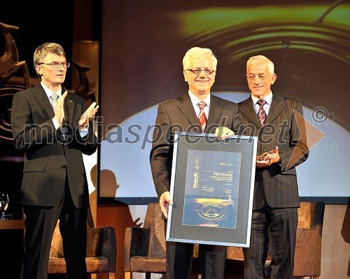 Franci Pliberšek, generalni direktor in lastnik podjetja MIK Celje, Mirko Strašek, direktor podjetja KLS d.d. in Franc Jager, direktor podjetja Jagros d.o.o.