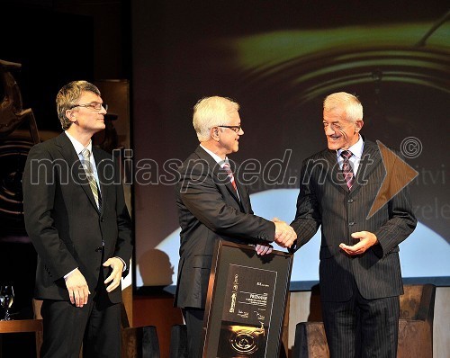 Franci Pliberšek, generalni direktor in lastnik podjetja MIK Celje, Mirko Strašek, direktor podjetja KLS d.d. in Franc Jager, direktor podjetja Jagros d.o.o.