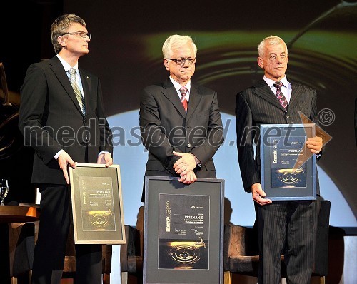 Franci Pliberšek, generalni direktor in lastnik podjetja MIK Celje, Mirko Strašek, direktor podjetja KLS d.d. in Franc Jager, direktor podjetja Jagros d.o.o.