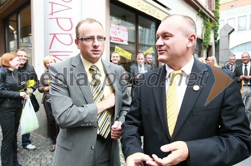 Mag. Radovan Žerjav, predsednik stranke SLS in Franc Kangler, župan Mestne občine Maribor