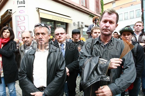 Franc Pukšič, župan občine Destrnik in poslanec Državnega zbora RS in Andrej Okreša, novinar Radia City