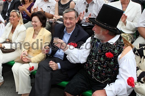 Barbara Miklič Turk, dr. Danilo Türk, predsednik Republike Slovenije in Anton Tone Smolnikar, župan Občine Kamnik