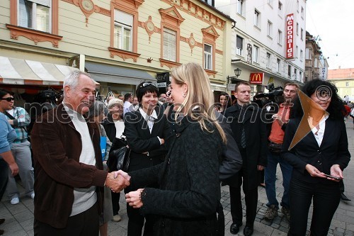 Rudi Moge, nekdanji poslanec DZ in predsednik sveta SNG Maribor, Katarina Kresal, ministrica za notranje zadeve in Nataša Matijevič, sekretarka LDS Maribor 
