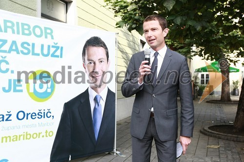 Tomaž Orešič, kandidat za župana Mestne občine Maribor