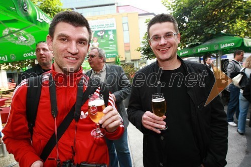 Marko Pigac, fotograf in Aljoša Peršak, novinar