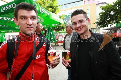 Marko Pigac, fotograf in Aljoša Peršak, novinar