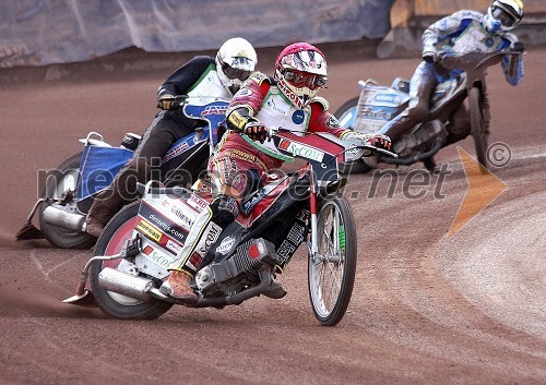 Denis Štojs (ST Lendava), Nejc Malešič (AMTK Ljubljana) in Renato Cvetko (SK Unia Goričan)