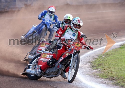 Marjan Bilobrk (AMD Krško), Dalibor Bot (AMD Krško) in Dario Vugrinec (SK Unia Goričan)