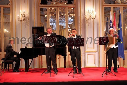 Karl Eichinger, Rudolf Gindlhumer, Helmut Ascherl in Konrad Monsberger, člani ansambla Wiener Instrumentalsolisten