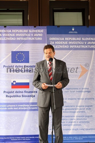 Dr. Andrej Godec, direktor Direkcije Republike slovenije za vodenje investicij v javno železniško infrastrukturo