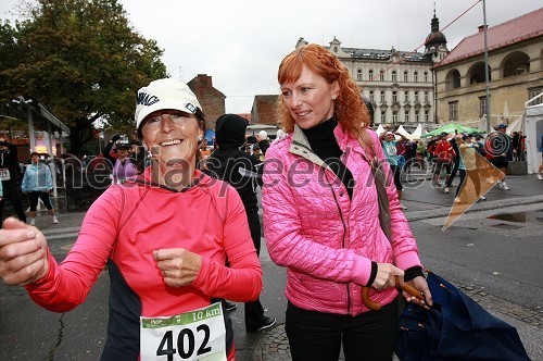 Stjepana Kolarič, maratonka (402) in Mihaela Kolarič, lastnica agencije Michela