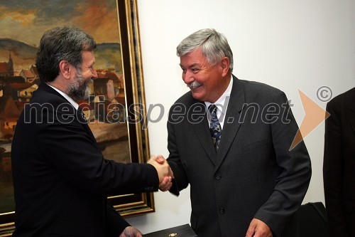 Dr. Ivan Rozman, rektor Univerze v Mariboru in Srečko Meh, župan občine Velenje