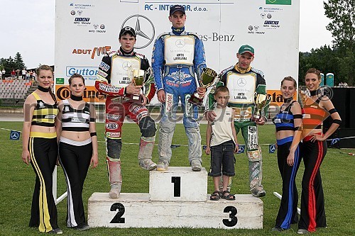 2. Christian Hefenbrock (Nemčija), 1. Aleš Dryml (Češka) in 3. Jacek Rempala (Poljska)