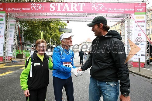 Lojzka Bratuša, veteranska svetovna prvakinja v gorskih tekih, Polde Dolenc, maratonec (874) in ...