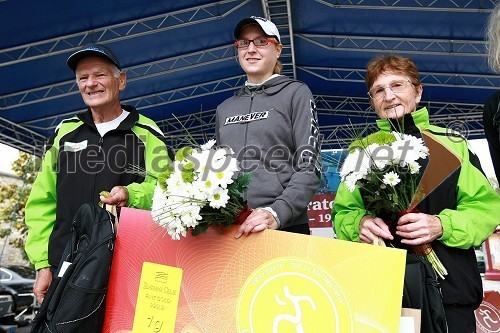 Polde Dolenc, maratonec (874), ... in  Lojzka Bratuša, veteranska svetovna prvakinja v gorskih tekih