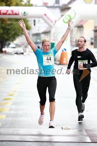 Tanja Koler, maratonka (44) in Boleslav Kmet, maratonec (103)