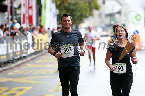 Sandi Kramberger, maratonec (503) in  Mateja Arnuš, maratonka (493)

