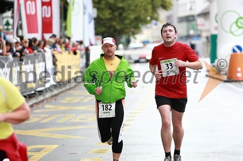 Tadej Kosmačin, maratonec (182) in Uroš Gorenšek, maratonec (33)

