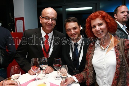 Heinz Slesak, generalni direktor Porsche Slovenija d.o.o., Danilo Ferjančič, generalni direktor Porsche Slovenija d.o.o. in Tadeja Hanžekovič