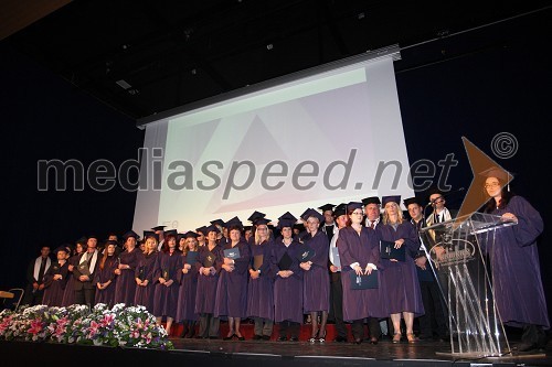 Eva Valtl, diplomantka Višje strokovne šole Academia in      Diplomanti Višje strokovne šole Academia