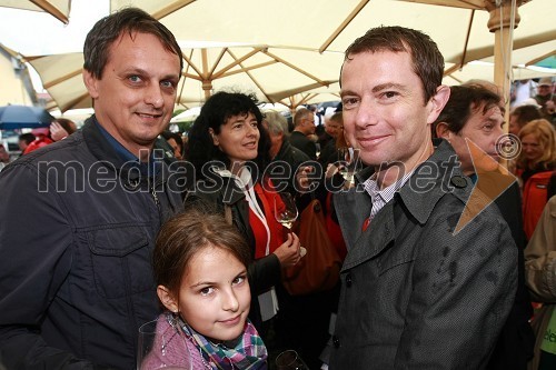 Tomaž Kancler, županski kandidat, Julija Kancler in Tomaž Orešič, županski kandidat
