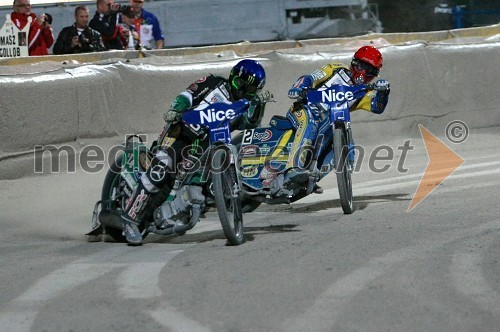 Greg Hancock (ZDA) in Tomasz Gollob (Poljska)