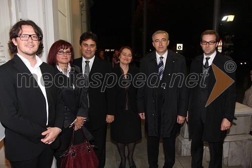 Boštjan Kljun, tv voditelj, Marjana Kreitner, predsednica LDS Maribor, Mitja Bervar, direktor SNG Opera in balet Ljubljana in soproga Sonja Kralj Bervar, Ministrstvo za kulturo, Aleš Zalar, minister za pravosodje in ...