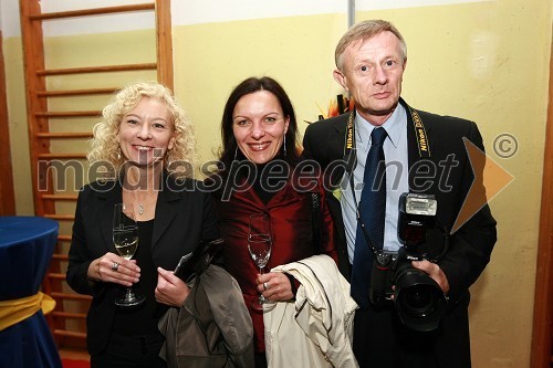 ..., 	Nataša Zmazek, ravnateljica Osnovne šole Radenci in Dani Mauko, fotograf