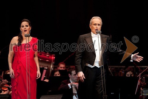 Celina Byrne, operna pevka in José Carreras, tenorist