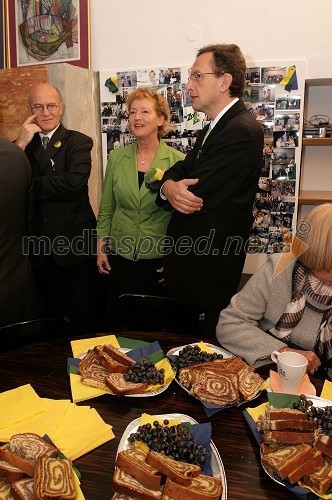 ..., Zofija Mazej Kukovič, kandidatka za županjo Mestne občine Ljubljana in dr. Žiga Turk, minister za razvoj, profesor na Pravni fakulteti Univerze v Ljubljani in kandidat za mestnega svetnika