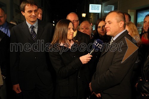 Tomaž Kancler, kandidat za župana Mestne občine Maribor, ... in Franc Kangler, župan Mestne občine Maribor