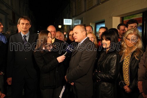 Tomaž Kancler, kandidat za župana Mestne občine Maribor, ... in Franc Kangler, župan Mestne občine Maribor